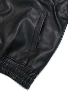 画像4: 【送料無料】FUBU FAUX LEATHER JACKET GRAY (4)