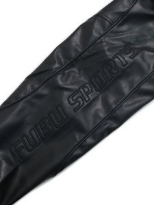 画像7: 【送料無料】FUBU FAUX LEATHER JACKET BLACK (7)