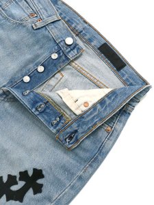 画像4: 【送料無料】ADVANCE LEVIS 501 CROSS LEATHER LT BLUE BLACK (4)