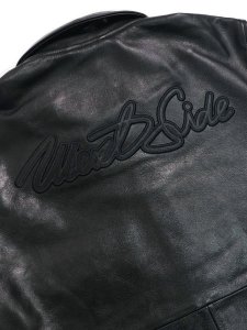 画像4: 【送料無料】WEST WEAR WS SCRIPT LOGO LEATHER COACH JACKET (4)