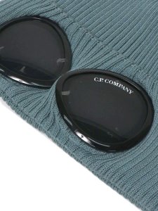 画像3: 【送料無料】C.P.COMPANY COTTON GOGGLE BEANIE SILVER BLUE (3)