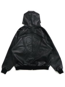 画像1: 【送料無料】WEST WEAR ES LOGO LEATHER WORK JACKET (1)