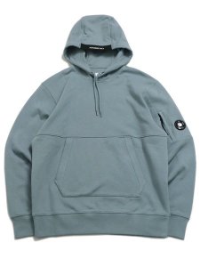 画像1: 【送料無料】C.P.COMPANY DIAGONAL RAISED FLC HOOD LENS SILVER BLUE (1)