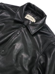 画像3: 【送料無料】WEST WEAR ES SCRIPT LOGO LEATHER COACH JACKET (3)