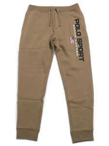 画像1: 【送料無料】POLO RALPH LAUREN POLO SPORT FLEECE SWEAT PANT DESERT KHAKI (1)