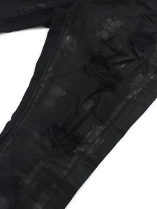 画像6: 【送料無料】PURPLE BRAND BLACK OIL SPILL JEAN (6)