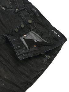 画像4: 【送料無料】PURPLE BRAND BLACK OVER SPRAY JEAN (4)