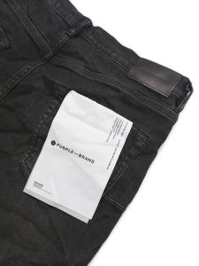 画像5: 【送料無料】PURPLE BRAND BLACK OVER SPRAY JEAN (5)