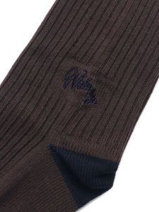 画像3: WHIMSY SOCKS V EMJAY SOCKS BROWN (3)