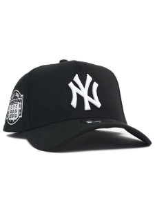画像1: NEW ERA 9FORTY A-FRAME MLB BLACK & WHITE YANKEES (1)