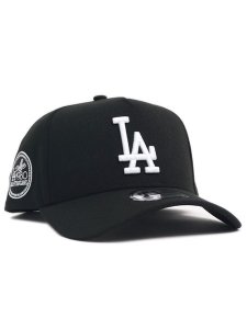 画像1: NEW ERA 9FORTY A-FRAME MLB BLACK & WHITE DODGERS (1)