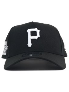画像2: NEW ERA 9FORTY A-FRAME MLB BLACK & WHITE PIRATES (2)