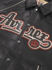 画像3: 【送料無料】AVIREX VARSITY JACKET THE KINGS DARK BROWN (3)