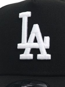 画像6: 【KIDS】NEW ERA YOUTH 9FORTY A-FRAME BLACK & WHITE DODGERS (6)