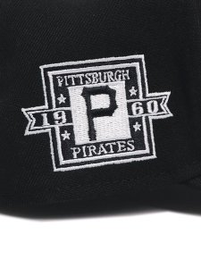 画像8: NEW ERA 9FORTY A-FRAME MLB BLACK & WHITE PIRATES (8)