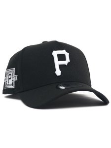 画像1: NEW ERA 9FORTY A-FRAME MLB BLACK & WHITE PIRATES (1)
