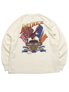 画像1: AVIREX EAGLE L/S TEE OFF WHITE (1)