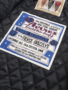 画像7: 【送料無料】AVIREX VARSITY JACKET THE KINGS DARK BROWN (7)