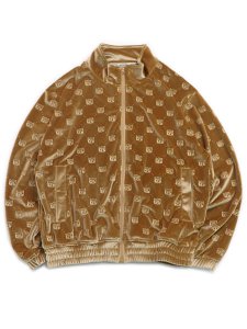画像2: 【送料無料】WEST WEAR GFL LOGO VELOUR SETUP BROWN (2)