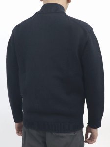 画像10: 【送料無料】C.P.COMPANY CTTN MIXED ZIPPED CARDIGAN TOTAL ECLIPSE (10)