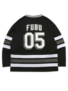 画像2: 【送料無料】FUBU HOCKEY SHIRTS BLACK (2)
