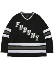 画像1: 【送料無料】FUBU HOCKEY SHIRTS BLACK (1)