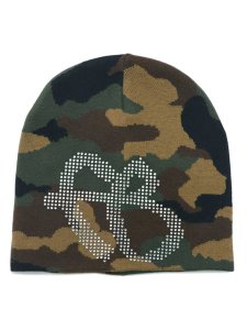 画像1: FUBU RHINESTONE BEANIE CAMO (1)