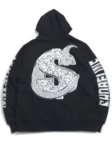 画像2: 【送料無料】COOKIES CLOTHING SHORELINE PULLOVER HOODIE BLACK (2)