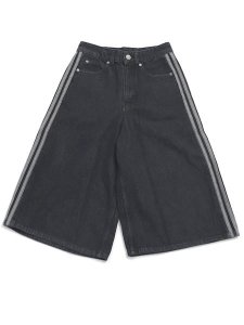 画像1: 【送料無料】ADIDAS WMNS FIREBIRD DENIM JORTS-TRUE BLACK DENIM (1)