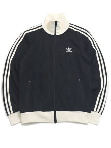 画像1: 【送料無料】ADIDAS WAFFLE CLASSIC TRACK TOP-BLACK (1)