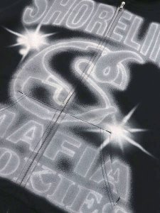 画像3: 【送料無料】COOKIES CLOTHING SHORELINE AIR IT OUT ZIP HOODIE BLK/GRY (3)