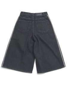 画像2: 【送料無料】ADIDAS WMNS FIREBIRD DENIM JORTS-TRUE BLACK DENIM (2)
