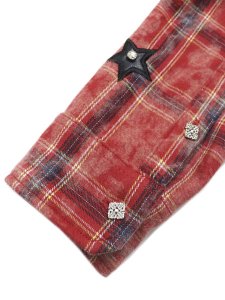 画像9: 【送料無料】GUAPI BLOOD RED PATCH FLANNEL (9)