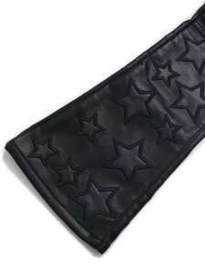 画像7: 【送料無料】GUAPI OBSIDIAN BLACK STARS LEATHER PANT (7)