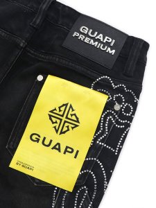 画像5: 【送料無料】GUAPI VINTAGE BLACK PAISLEY DENIM (5)