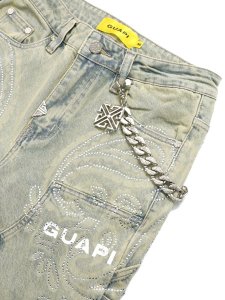 画像3: 【送料無料】GUAPI VINTAGE PAISLEY DENIM (3)