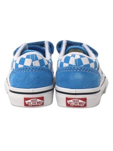 画像4: 【KIDS】VANS TD OLD SKOOL V CHECKERBOARD BRIGHT AZURE BLUE (4)