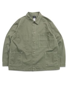 画像1: 【送料無料】POST OʼALLS USMC 1930S UTILITY JACKET MINI HBT SAGE (1)
