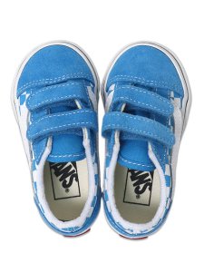 画像5: 【KIDS】VANS TD OLD SKOOL V CHECKERBOARD BRIGHT AZURE BLUE (5)