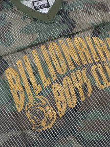 画像3: 【送料無料】BILLIONAIRE BOYS CLUB BB CAMO CURVE BOXY FIT FOOTBALL JERSEY KELP (3)