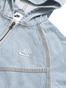 画像3: 【送料無料】【KIDS】NIKE YTH NSW WR DENIM FZ JACKET-LT ARMORY BLUE (3)