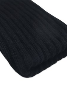 画像3: WHIMSY SOCKS LOOSE GUAGE RIB SOCKS BLACK (3)