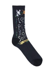 画像2: WHIMSY SOCKS ANGEL SOCKS BLACK (2)