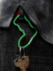 画像4: WHIMSY SOCKS SOCKS LOGO CARABINER GREEN (4)