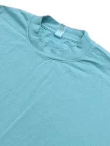 画像3: LOS ANGELES APPAREL 6.5oz GARMENT DYED CREW TEE-POOL (3)