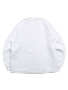 画像2: LOS ANGELES APPAREL L/S HEAVY THERMAL CREW NECK OVERSIZED-WHITE (2)