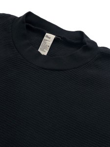 画像3: LOS ANGELES APPAREL L/S HEAVY THERMAL CREW NECK OVERSIZED-BLACK (3)