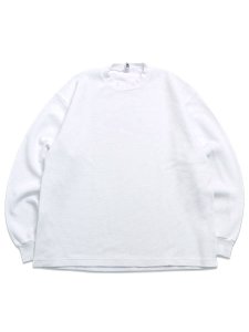 画像1: LOS ANGELES APPAREL L/S HEAVY THERMAL CREW NECK OVERSIZED-WHITE (1)