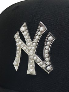 画像6: 【送料無料】NEW ERA 59FIFTY PEARL BADGE YANKEES BLACK (6)