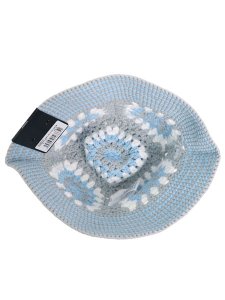 画像3: NEW ERA CROCHET KNIT BUCKET BLUE/GREY/WHITE (3)